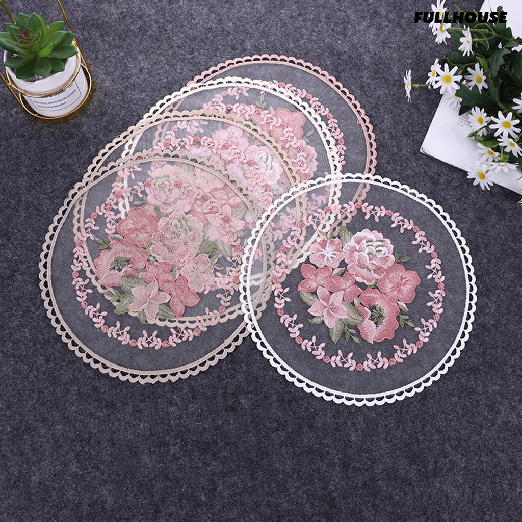 ☀Khăn Trải Bàn Tròn Bằng Vải Sợi Sữa Thêu Họa Tiết Tinh Tế Phong Cách Cổ Điển Dùng Trang Trí Tiệc
