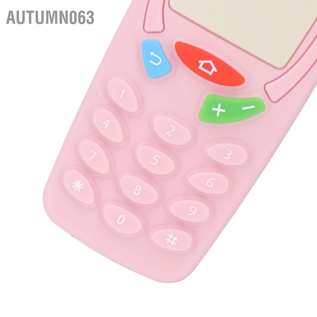 Autumn063 Điện Thoại Di Động Hình Mọc Răng Đồ Chơi An Toàn Cho Bé Ngộ Nghĩnh Dễ Thương Silicone Mềm Nhai Trẻ Sơ Sinh