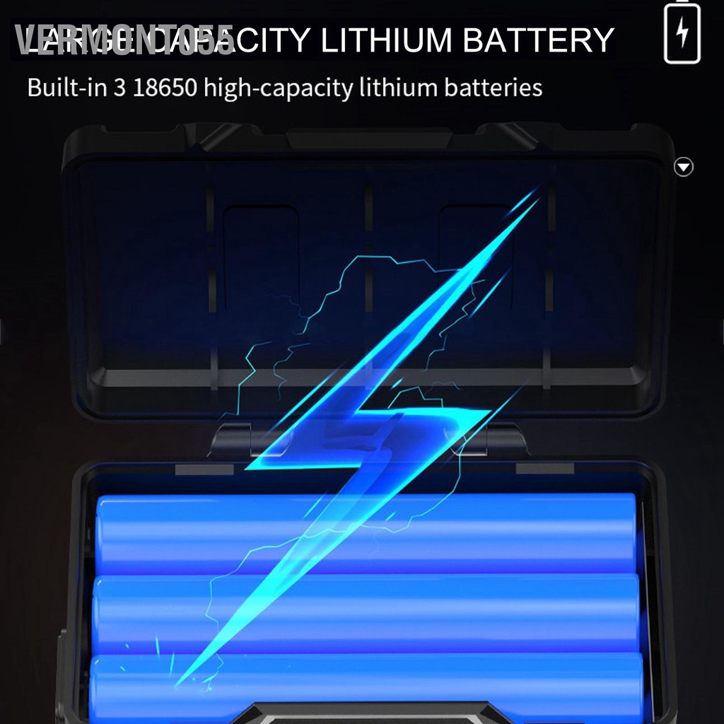 Vermont055 Đèn Pha Ngoài Trời Sạc USB Chống Trượt Thoáng Khí Đàn Hồi Có Thể Điều Chỉnh IPX5 Nước Cho Cắm Trại