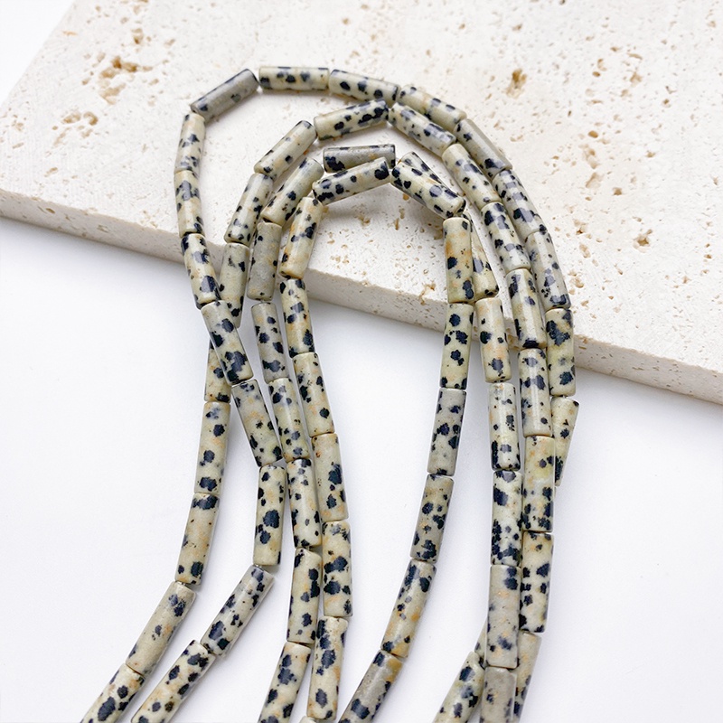 Vòng cổ vàng hạt charm Bộ 5 Hạt Đá Mã Não Tự Nhiên 4 * 13mm Tự Làm Vòng Tay / Dây Chuyền