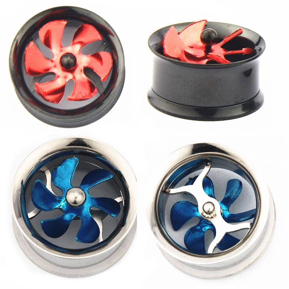 1 Khuyên Nong Tai Hình Cối Xay Gió Bằng Thép Không Gỉ 8-20mm
