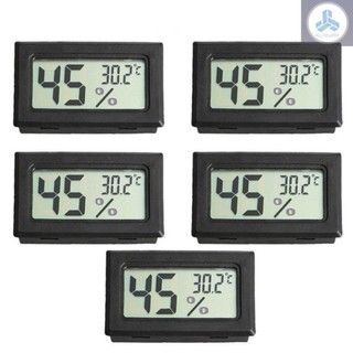 5pcs Mini Digital LCD Temperature and Humidity Meter Pet Reptile Wireless Thermometer Hygrometer
