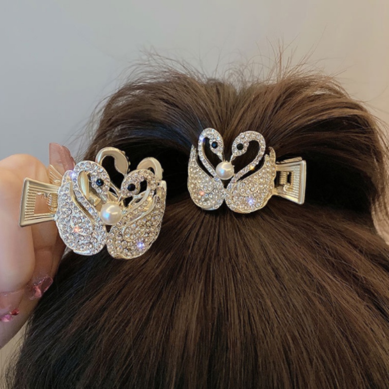 Kẹp Tóc Thiên Nga Đính Đá Sang Trọng Cho Nữ