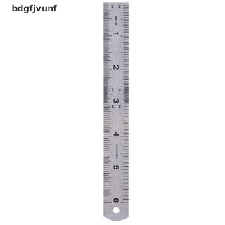 Thước đo thẳng bằng thép không gỉ hai mặt 15cm 6 inch