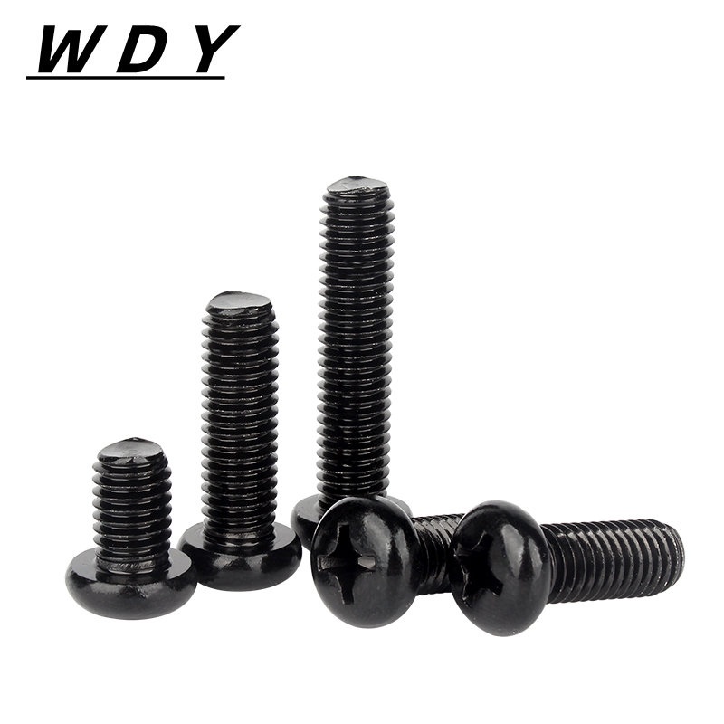 Vít Đầu Tròn Bằng Thép Không Gỉ 304 M2M2.5 M3M4M5 Màu Đen Chuyên Dụng