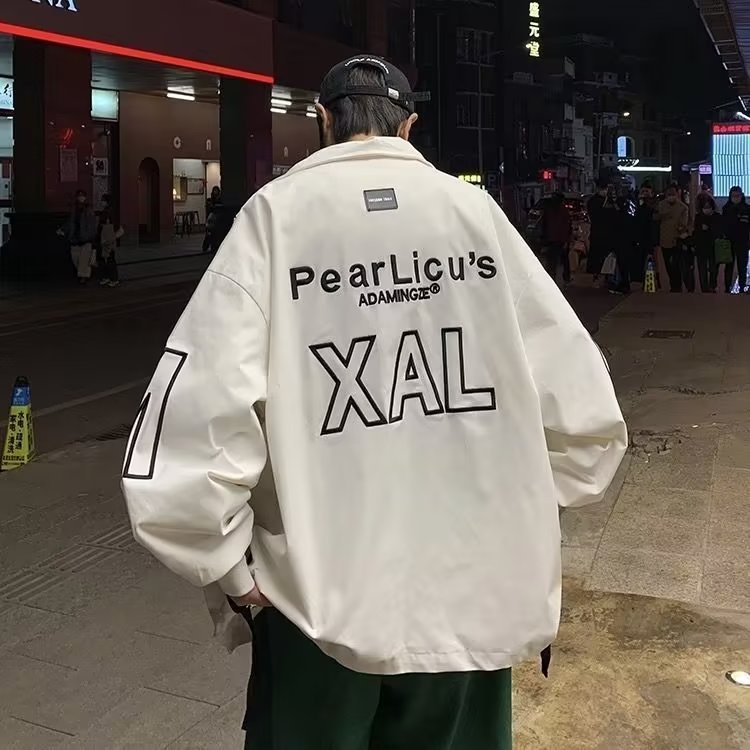 Áo Khoác Bóng Chày Dáng Rộng Thời Trang Mùa Xuân Thu Giản Dị Dành Cho Nam