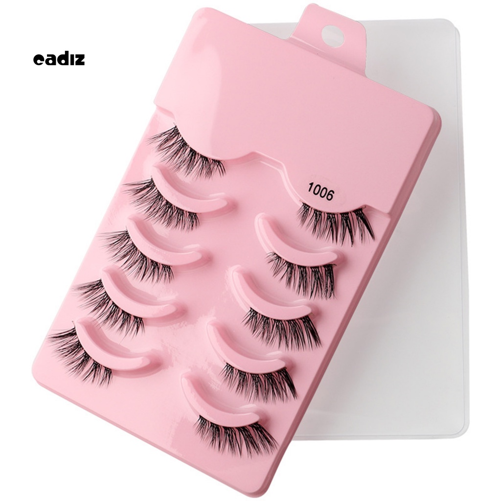 Hộp 5 Cặp Lông Mi Giả Trang Điểm Làm Đẹp
