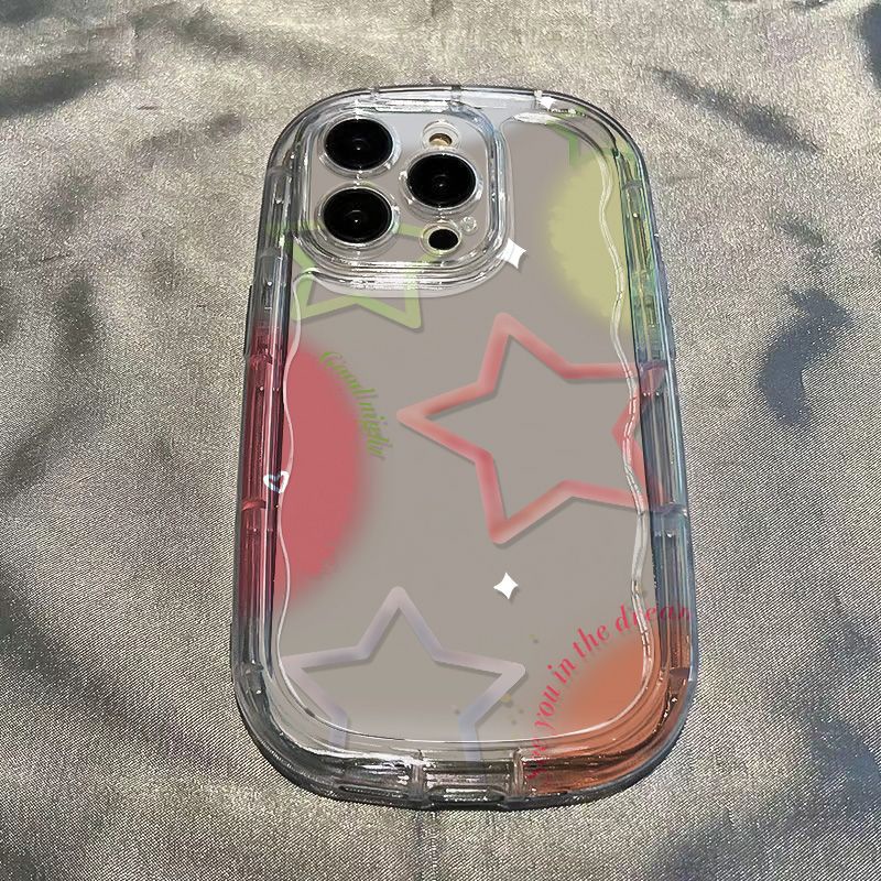 ✅Ốp Điện Thoại Mềm Trong Suốt Chống Văng Hình Ngôi Sao Năm Cánh Cho Apple Iphone 7 Xs Max 12 / 11 / 13 Xr 14 8p