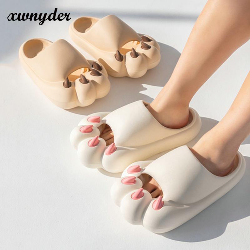 Hàng Có Sẵn Sandal Cặp In Dấu Chân Gấu Dễ Thương Phong Cách Mới Mùa Hè 2023 TTH519