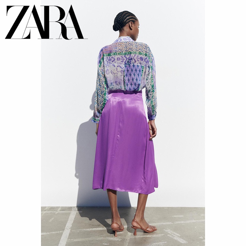 Zara Áo Sơ Mi In Họa Tiết Thời Trang Cho Nữ