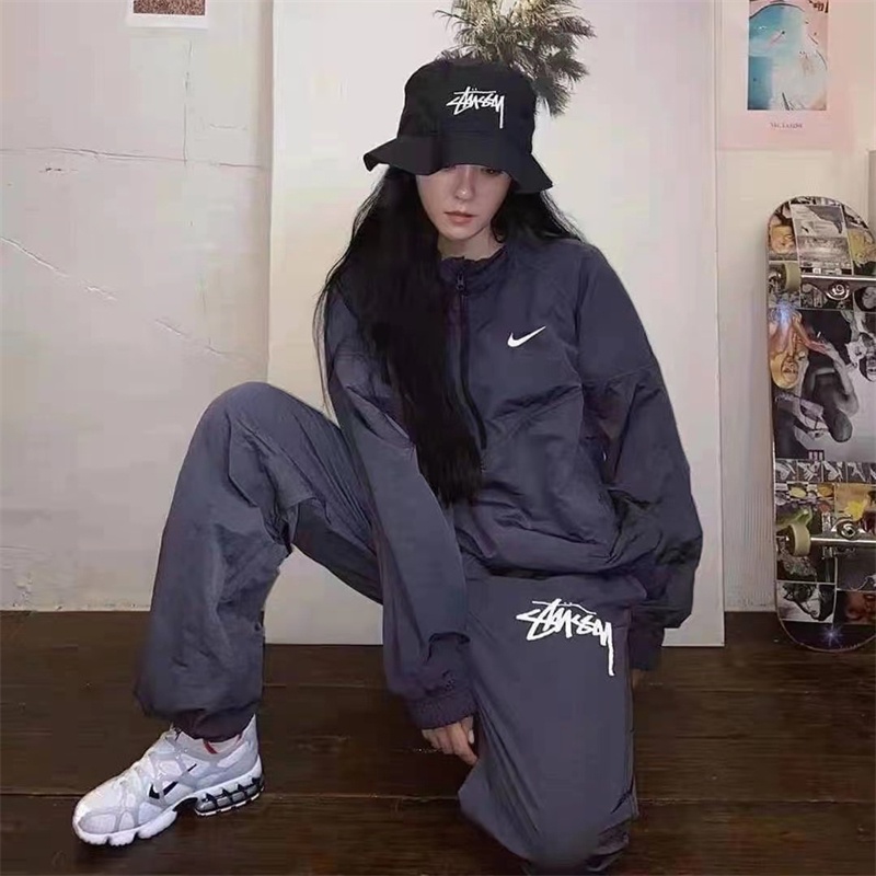 Nke Quần Dài Thể Thao Ống Rộng 100% Chính Hãng Dành Cho Nam Nữ