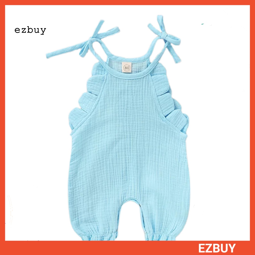 Bộ Áo Liền Quần Thoáng Khí Dễ Thương Cho Bé Gái