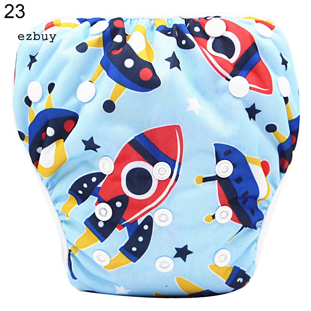 Quần Bơi Lưng Cao Thoáng Khí Chống Tràn In Họa Tiết Hoạt Hình Dễ Thương Cho Bé