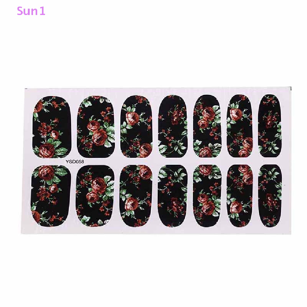 1 Tờ Nhãn Dán Móng Tay Chuyển Nước Làm Đẹp YSD056-YSD060 well