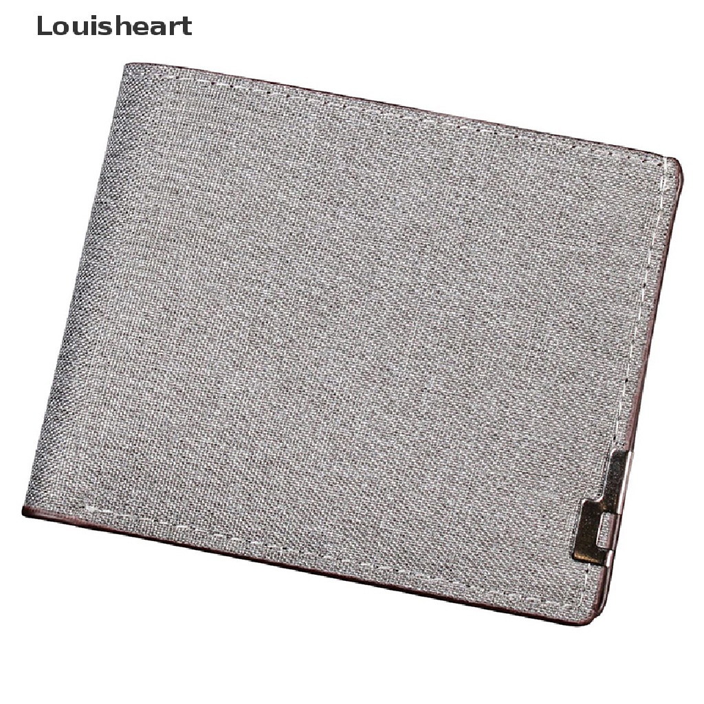 Ví Louisheart Denim Đựng Tiền / Thẻ Tín Dụng / Tiền Xu Gập Lại Được Tiện Lợi Dành Cho Nam Và Nữ TFG