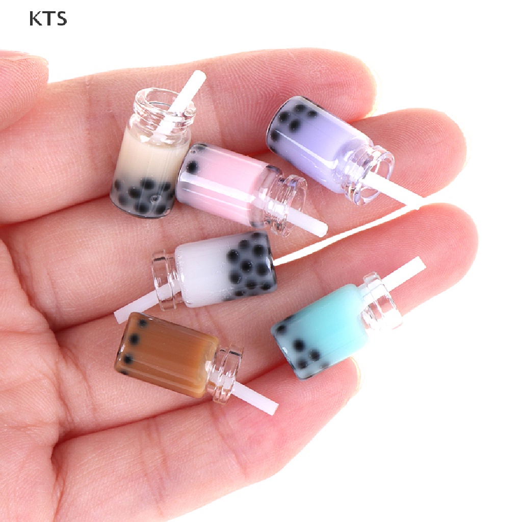 Bộ 3 Ly Trà Sữa mini Tỉ Lệ 1: 12 Dùng Để Trang Trí Nhà Búp Bê