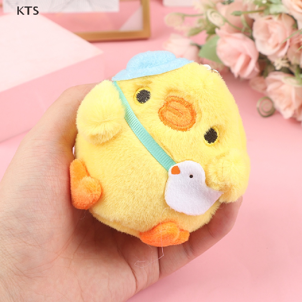 Móc Khóa Gà Nhồi Bông Mềm Mại Dễ Thương