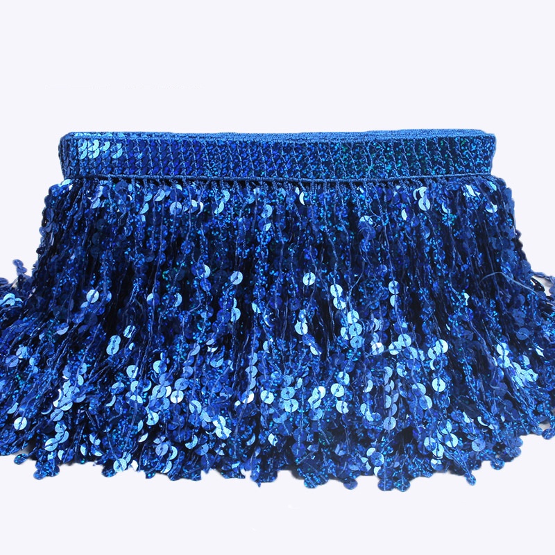 Dải Tua Rua Kim Sa Lấp Lánh Rộng 9.5 Yards 16cm Trang Trí Đầm Khiêu Vũ Latin / Trang Phục Thủ Công DIY