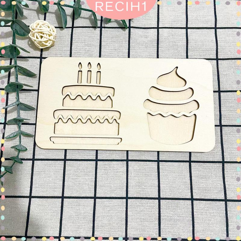 [Recih] Khay Cảm Biến Montessori Bằng Gỗ Hoạt Động Kỹ Năng Động Cơ Đồ Chơi Giáo Dục Cho Trẻ Em