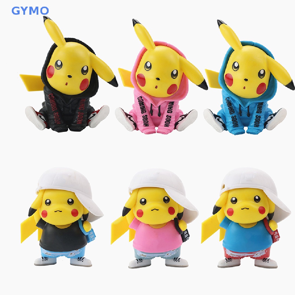 Mô Hình Nhân Vật Pikachu Thời Trang Trang Trí Bánh Kem