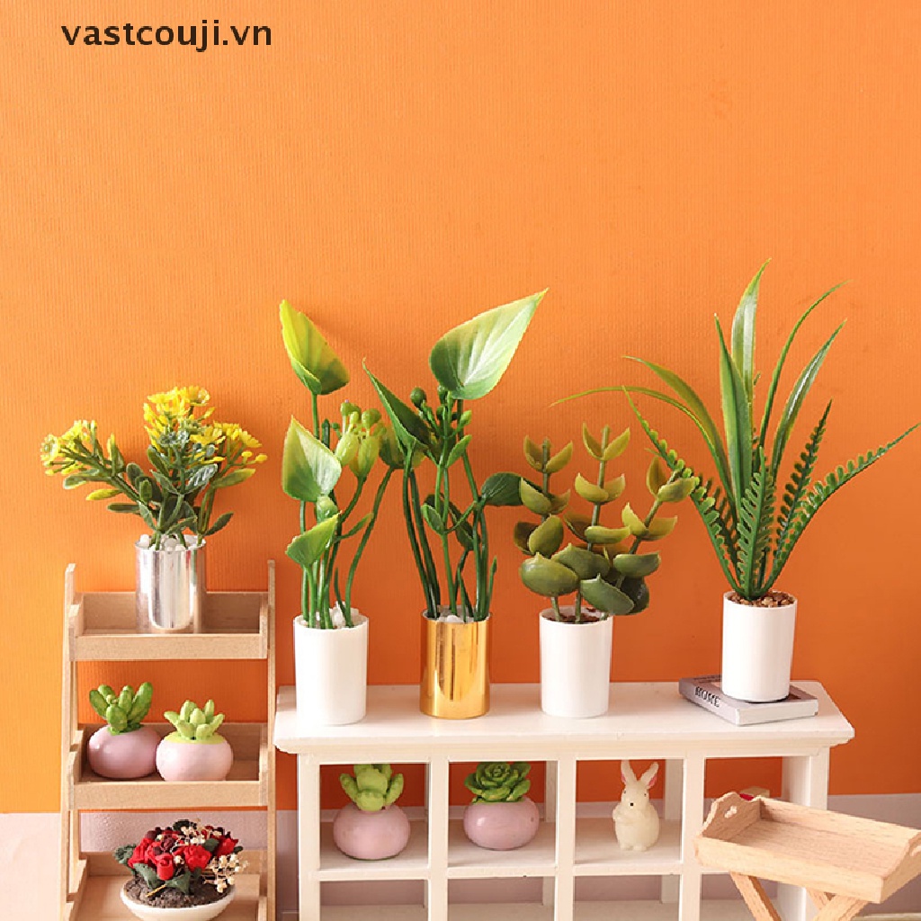 Mô Hình Chậu Hoa Trang Trí Nhà Búp Bê Tỉ Lệ 1: 12