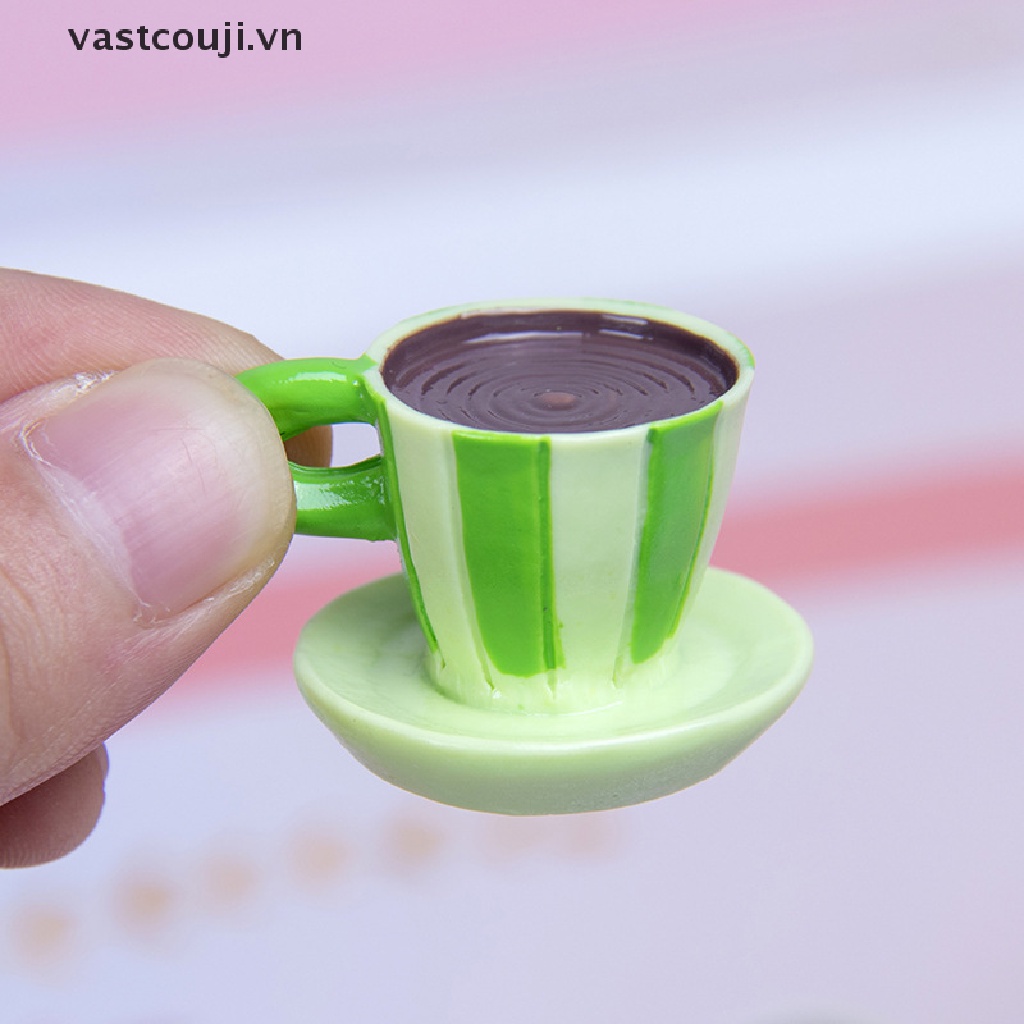 Bộ Ly Tách Uống Trà / Cà Phê Tỉ Lệ 1: 12 Dùng Trang Trí Nhà Búp Bê
