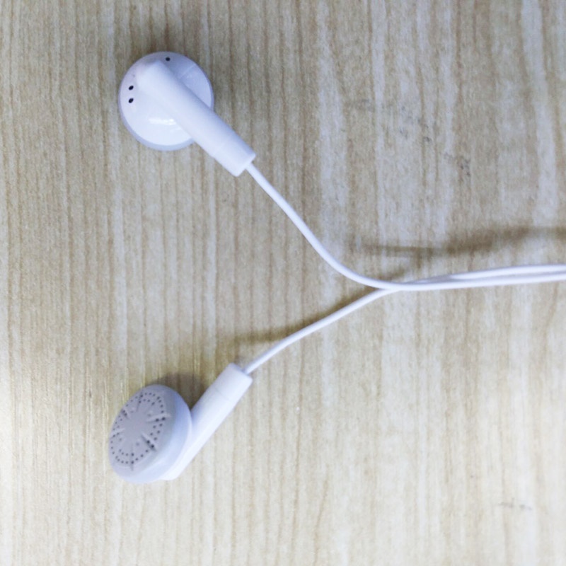 Tai Nghe Nhét Tai Jack 3.5mm 60cm Màu Trắng Chất Lượng Cao Cho Điện Thoại / Mp3