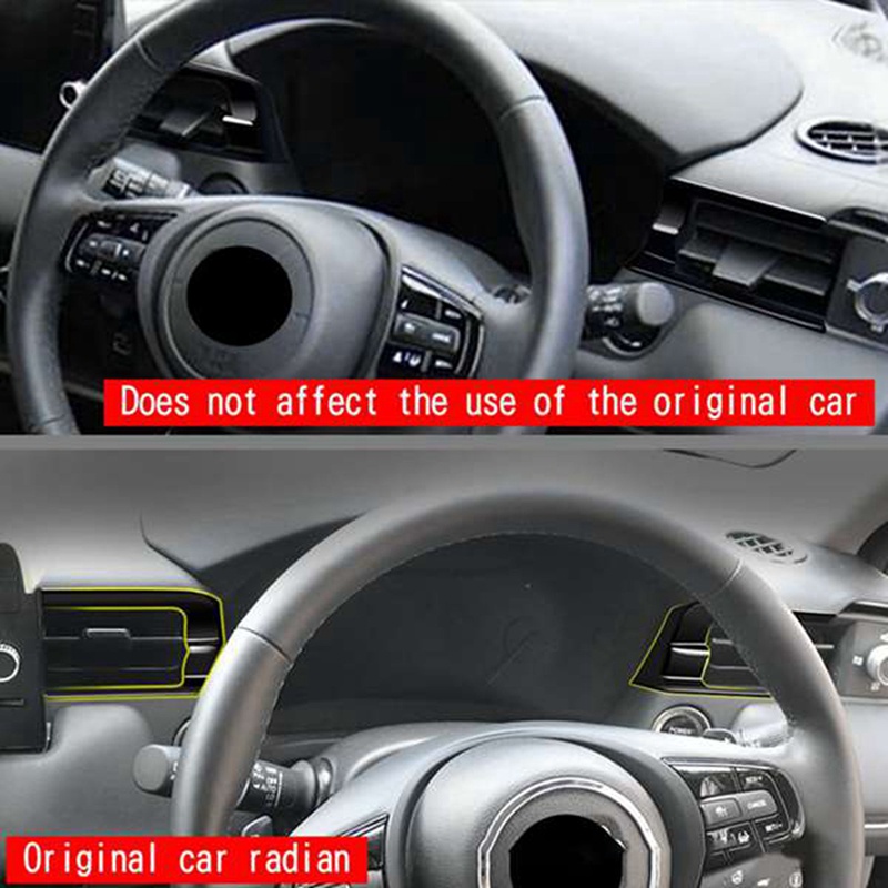 Khung Viền Lỗ Thông Gió Xe Hơi Màu Đen Bóng Cho Honda HRV HR-V Vezel 2021 2022 2023