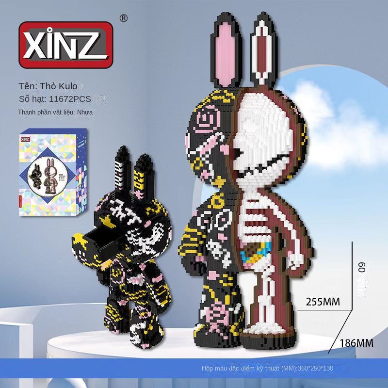 Đồ Chơi Khối Xây Dựng momo rabbit series Thời Trang Dành Cho Trẻ Em