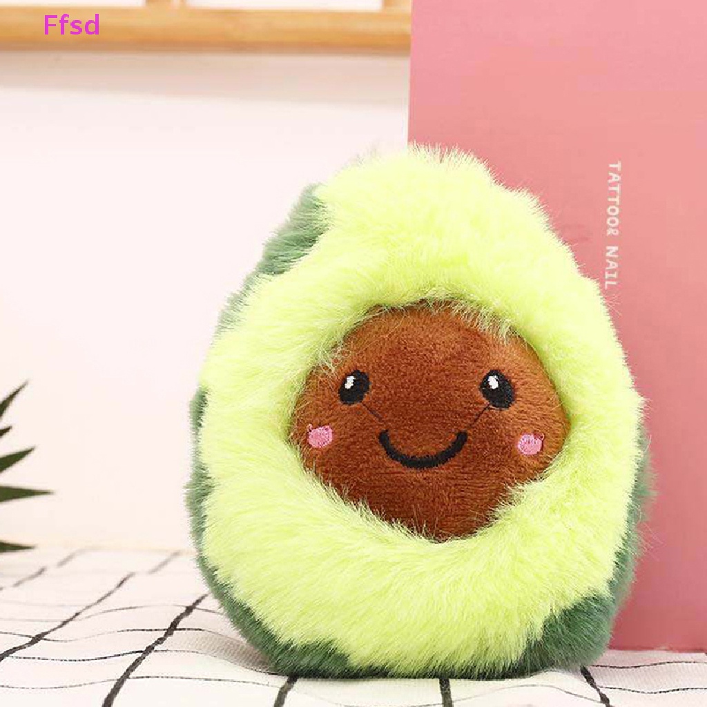 {Ffsd} Móc Khóa Hình Quả Bơ Nhồi Bông Mặt Cười Dễ Thương Trang Trí Ba Lô Học Sinh * Bán Chạy