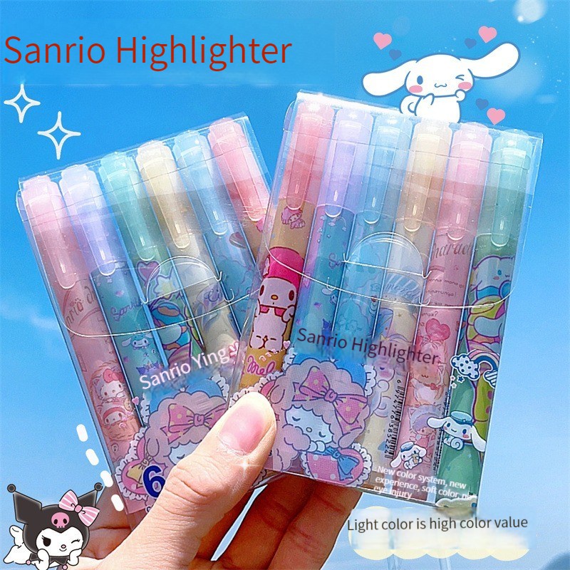 Hộp Bút Đánh Dấu Bảo Vệ Mắt Màu Sắc Tươi Sáng Cho Học Sinh Sanrio