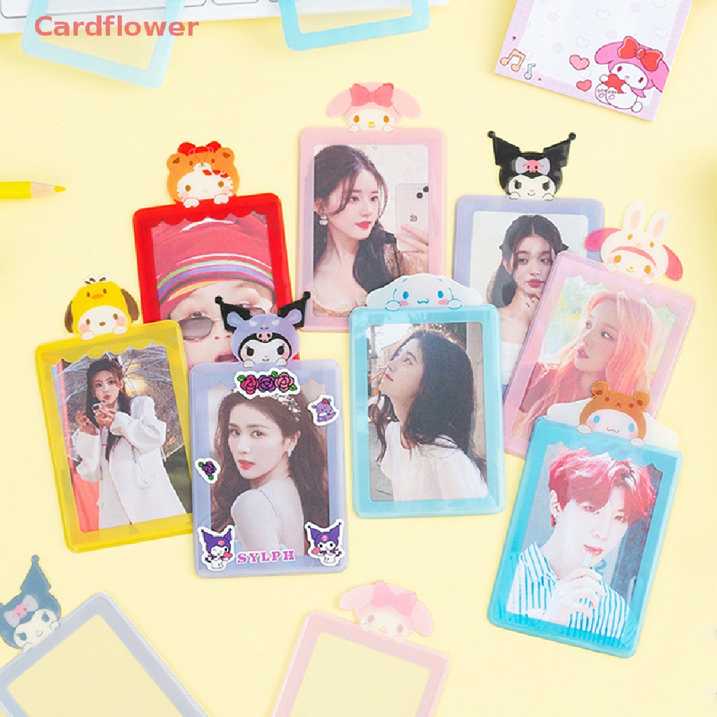 < Cardflower > Túi Đựng Ảnh Thẻ ID / Thẻ Ngân Hàng / Xe Buýt Hình Thỏ / Gấu Kpop Kawaii Có Dây Treo Bảo Vệ Cho Học
