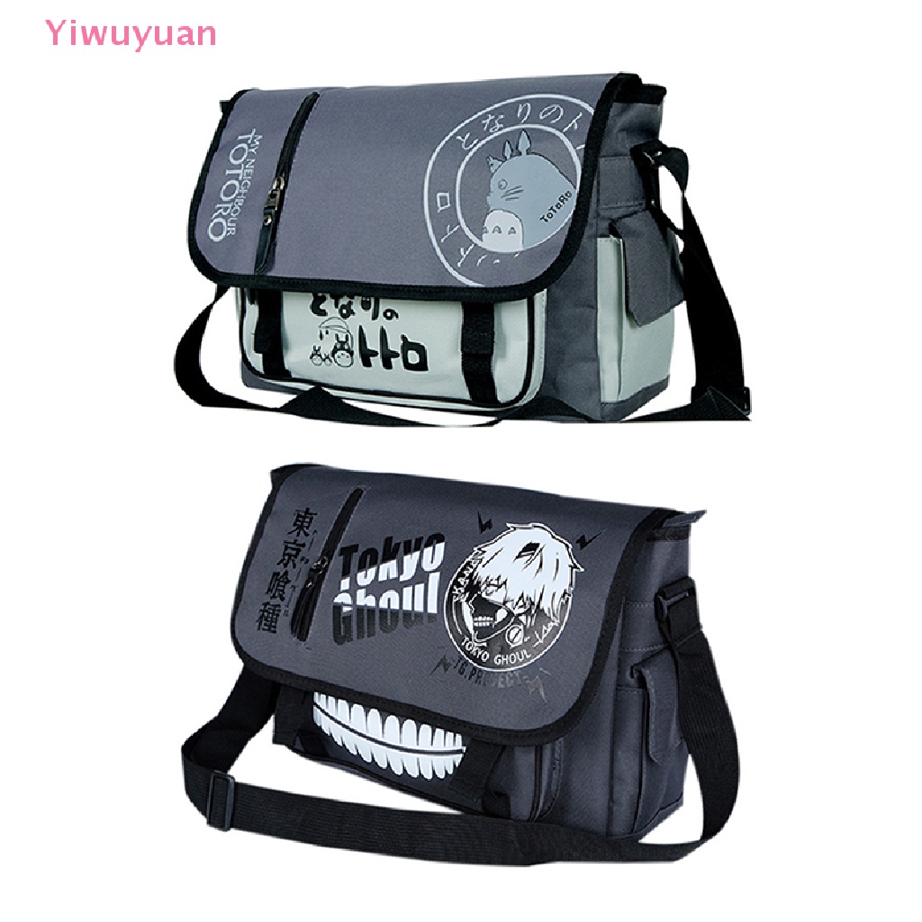 Túi Đeo Chéo Vải Canvas Họa Tiết Hoạt Hình Yiwuyuan > Thời Trang Mới