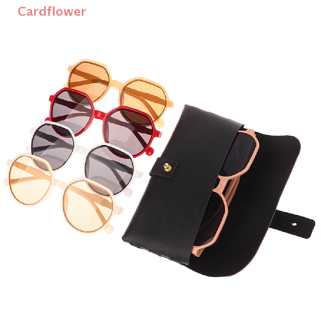 < Cardflower > Kính Mát Gọng Tròn Lớn Màu Kẹo Cá Tính Xu Hướng Mới