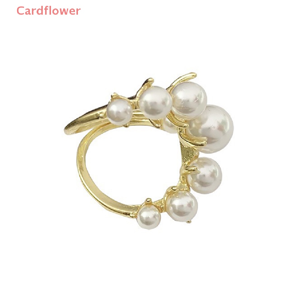 Nhẫn Hở Đính Hạt Ngọc Trai Lớn Thời Trang Mới Cho Nữ