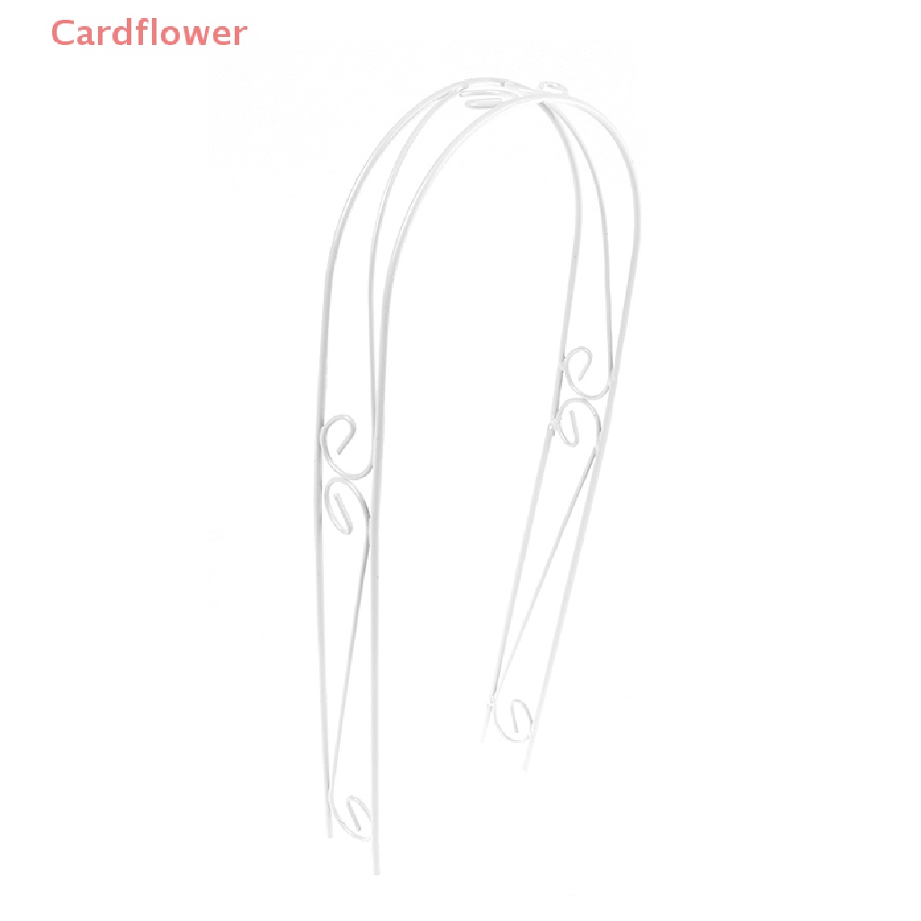 < Cardflower > Mô Hình Cửa Vòm Mini Bằng Sắt Màu Trắng Trang Trí Tiểu Cảnh Nhà Búp Bê