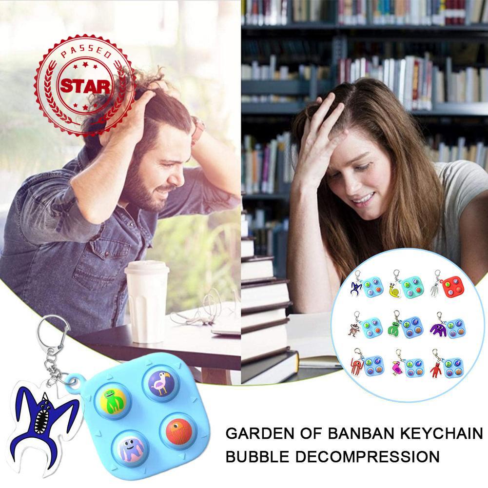 Pop It Garten Of Banban Móc Khóa Hình Quái Vật Nhồi Bông Đồ Chơi A5A2