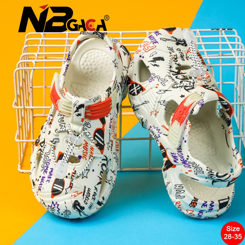 ✨Hàng Có Sẵn RAYA Đã Sẵn Sàng Hàng✨ Xăng đan Crocs Đi Biển Mùa Hè Tốc Độ Nhanh Khô Kích Thước 28-35 Cho Bé Trai Và Bé Gái