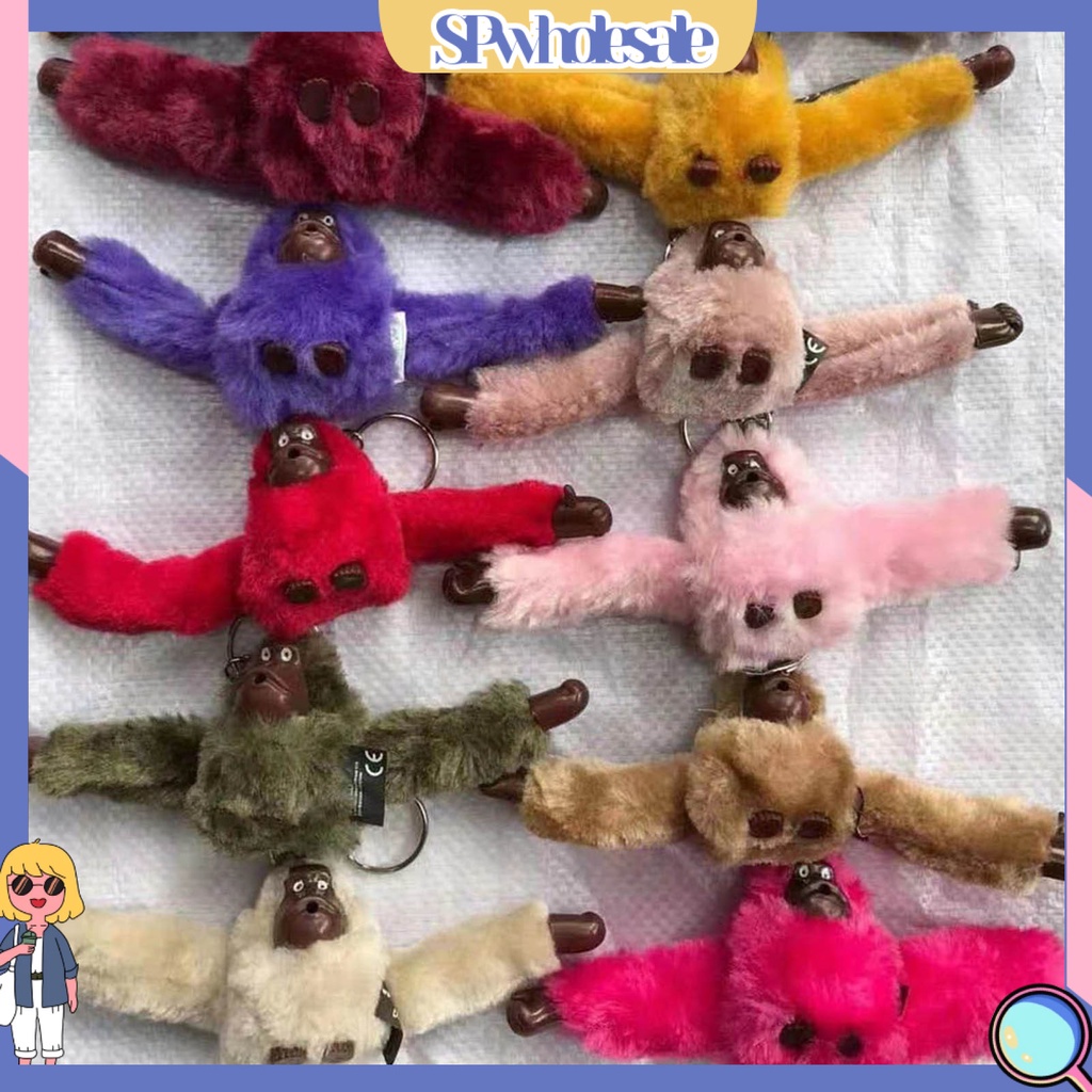 <SPwholesale> Móc Khóa Hình Khỉ Nhồi Bông Ba Chiều Mềm Mại Dễ Thương Làm Quà Tặng Sinh Nhật Cho Nữ
