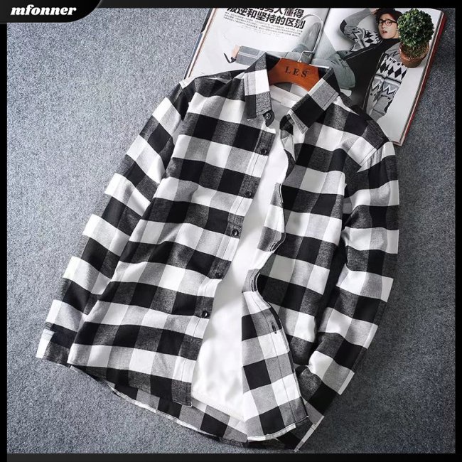 Áo Sơ Mi Dài Tay Họa Tiết Sọc Caro Thiết Kế Mỏng Kiểu Dáng Đơn Giản Thời Trang Dành Cho Nam