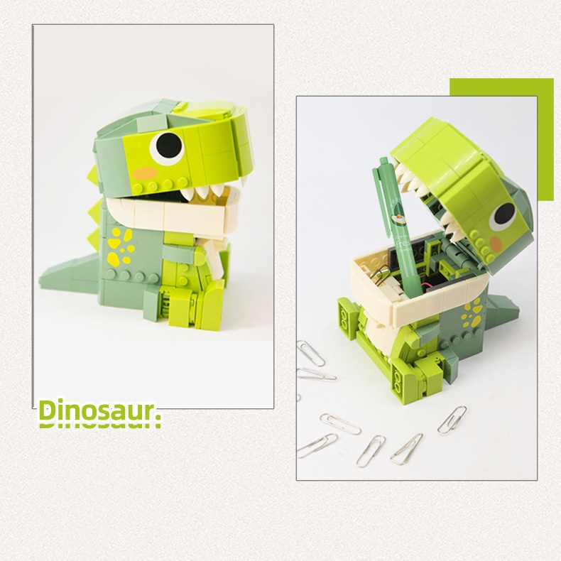 Đồ Chơi /Hộp Đựng Bút mô Hình Khủng Long Bá Vương Long Thủ Công Sáng Tạo Thích Hợp Làm Quà Tặng