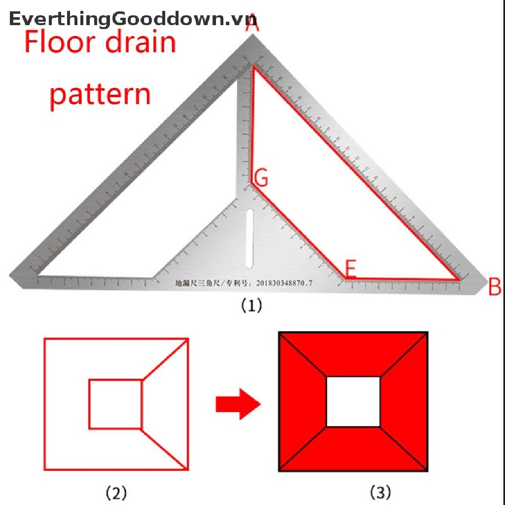 Thước Tam Giác Bằng Thép Không Gỉ Tiện Dụng Chất Lượng Cao