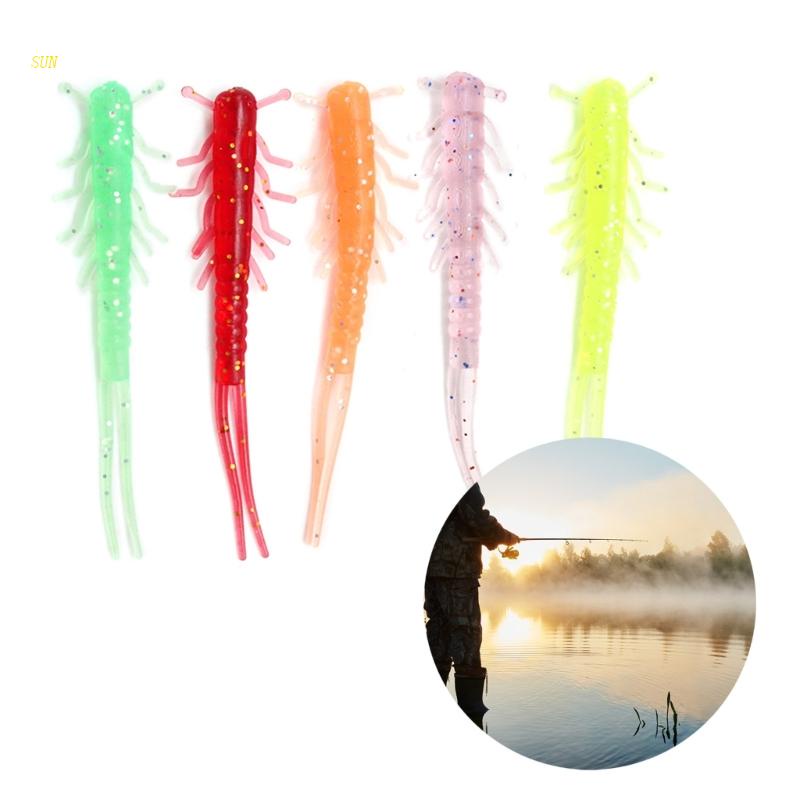 Set 10 Mồi Câu Cá Nhân Tạo Bằng Polypoda Mềm Mại Tiện Dụng