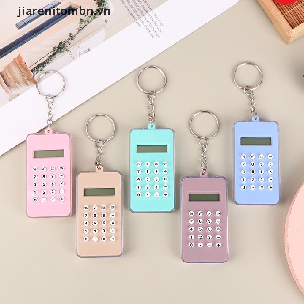 Máy Tính Kỹ Thuật Số Mini jiarenitombn Có Móc Khóa Tiện Dụng Cho Văn Phòng vn