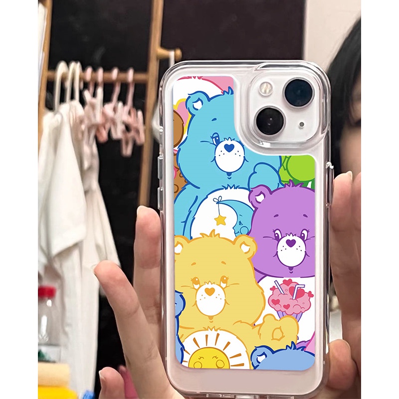 Ốp Điện Thoại TPU Mềm Chống Sốc Hình Gấu Cho iPhone 14 11 12 13 Pro X XR Xs Max 14 Plus