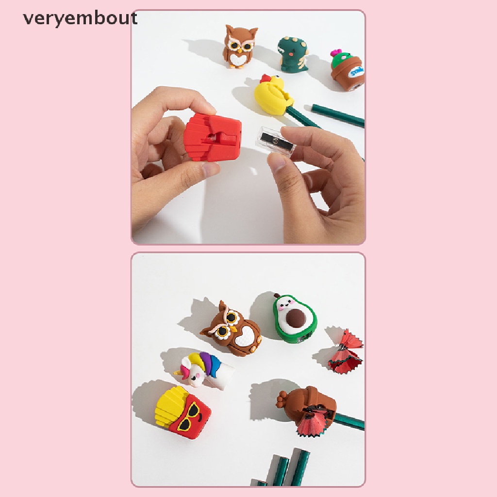 Đồ Chuốt Bút Chì Hình Động Vật 3D Dễ Thương