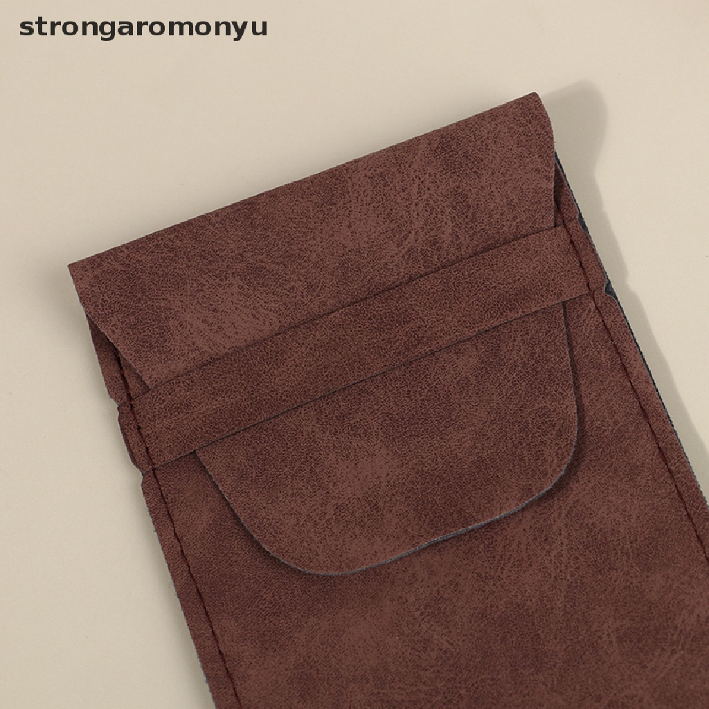 Túi Đựng Bút Mini Bằng Da PU Phong Cách Vintage Dành Cho Nam Nữ