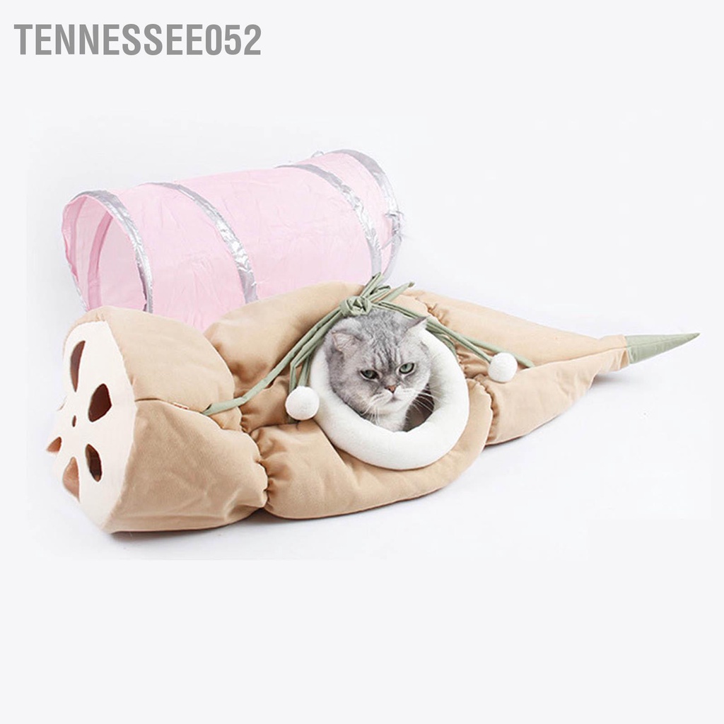 Tennessee052 Củ Sen Mèo Đường Hầm Dễ Thương Có Thể Gập Lại Treo Võng Đồ Chơi Tương Tác Sang Trọng Edge Cho Thú Cưng