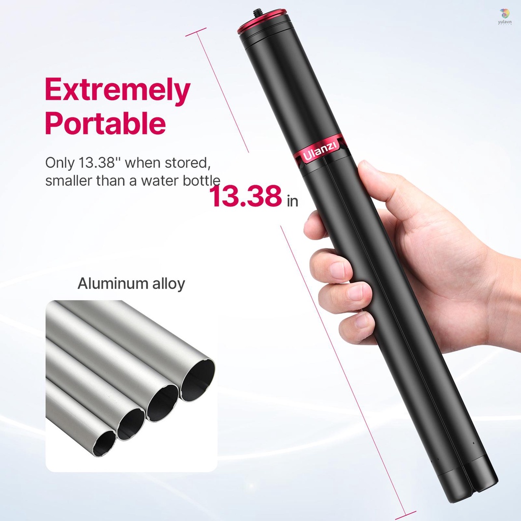 Gậy Tự Sướng Ulanzi MT-54 155cm / 61.02in 1kg-1.5kg Có Thể Điều Chỉnh Độ Sáng Kèm Giá Đỡ Điện Thoại Tiện Dụng