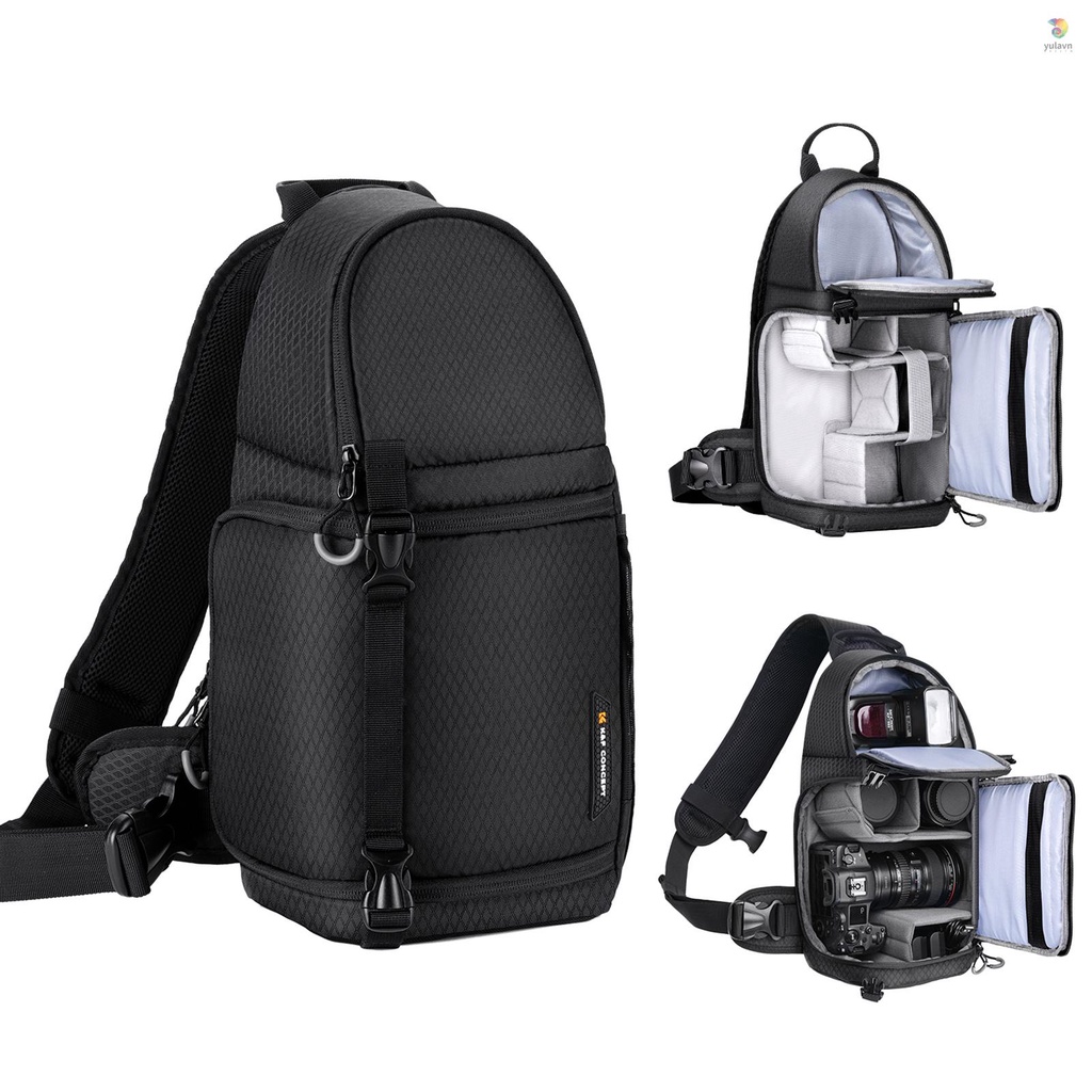 Túi Đựng Máy Ảnh K &amp; F Chống Sốc Dung Tích 10L Cho DSLR / SLR / Camera Không Gương